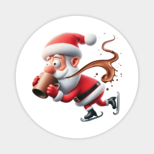 Santa's Extreme Coffee Run Magnet